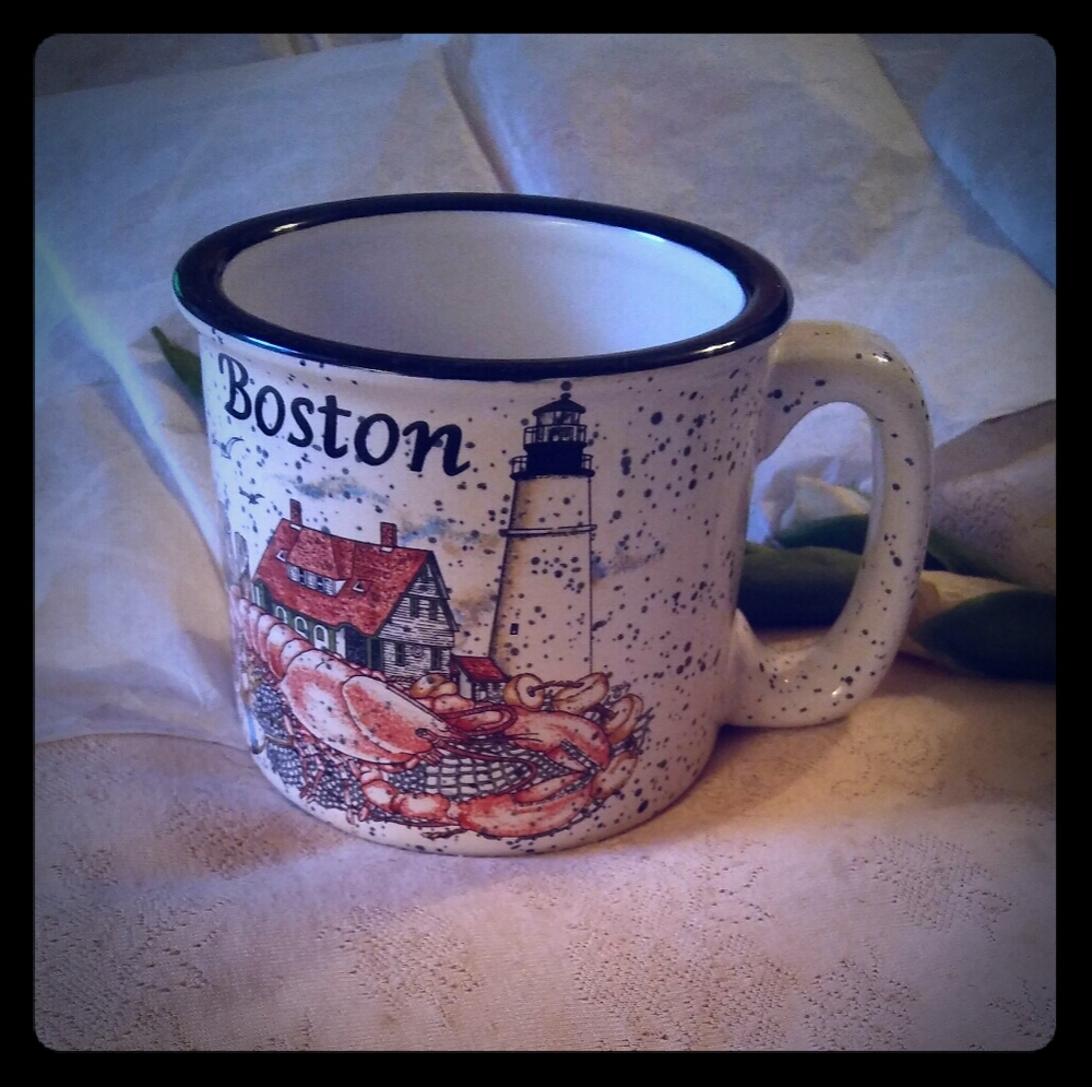 M Ware Brand Large Speckled Stoneware Mug